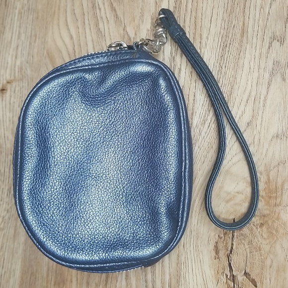 Brighton Rhapsody Sapphire 3D Flower Blue Pouch Wristlet - Picture 5 of 16